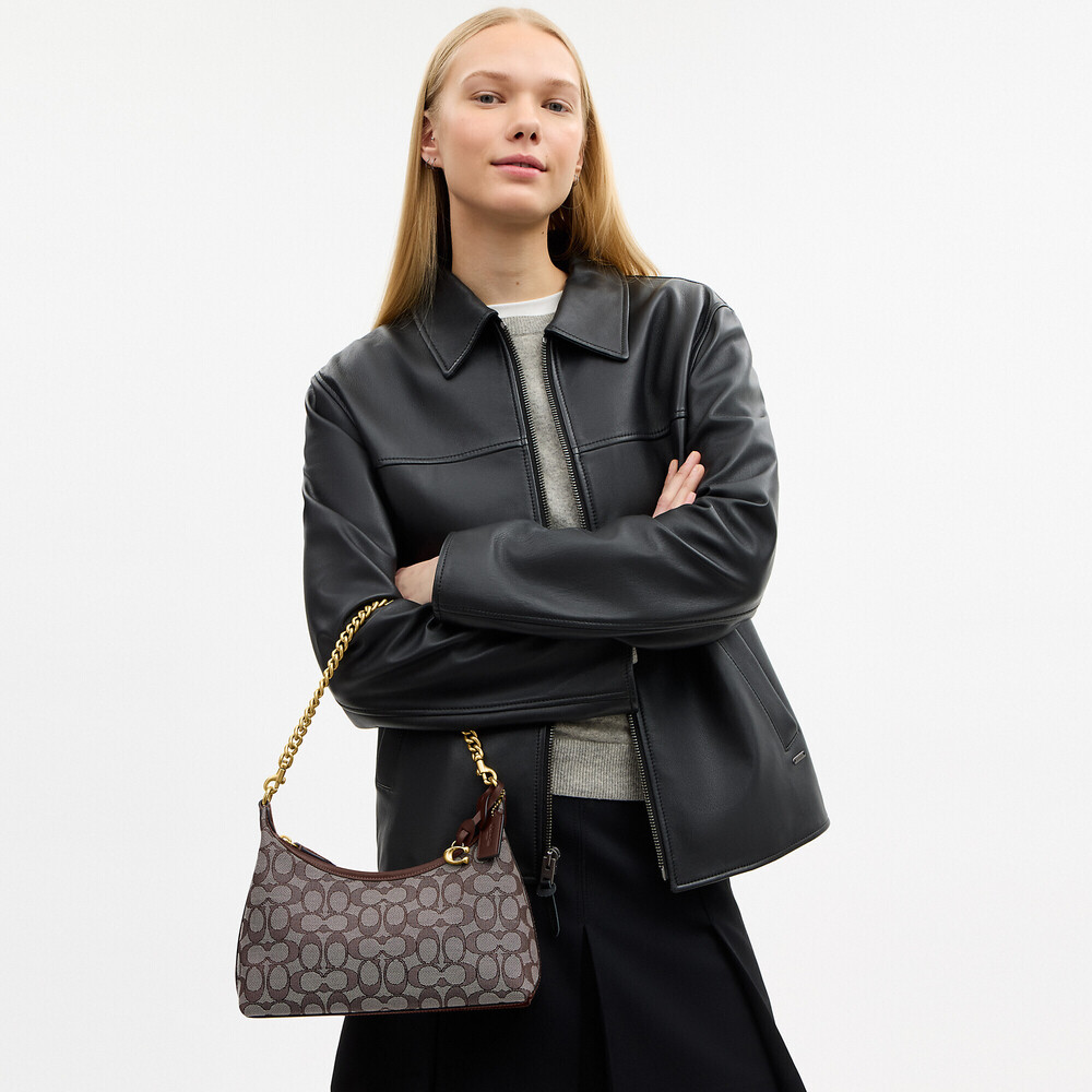 Coach Juliet Shoulder Bag 25 In Signature Jacquard - Picture 13 of 15